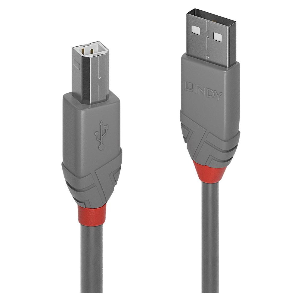 36682 1m USB A USB B Maschio Maschio Grigio cavo USB - Foto 1