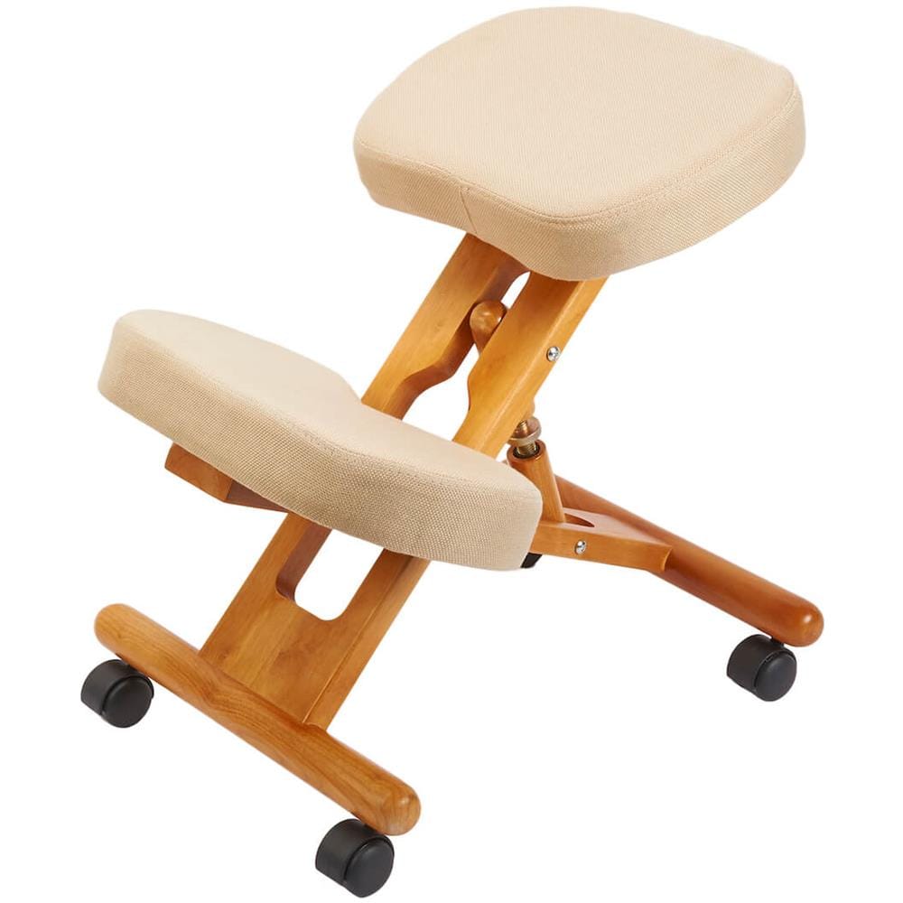 Sedia Sgabello Svedese Da Ufficio Ortopedico Ergonomico In Legno Archimede F 2902 - Foto 1