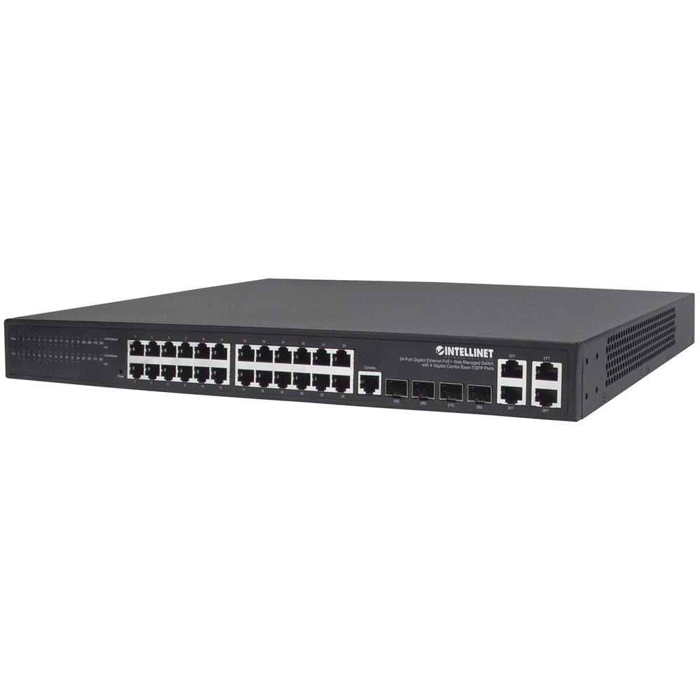 ver Switch 24p. Gigabit Ethernet Poe+ Con 4p. Gigabit Combo Base-t / sfp Nero - Foto 2