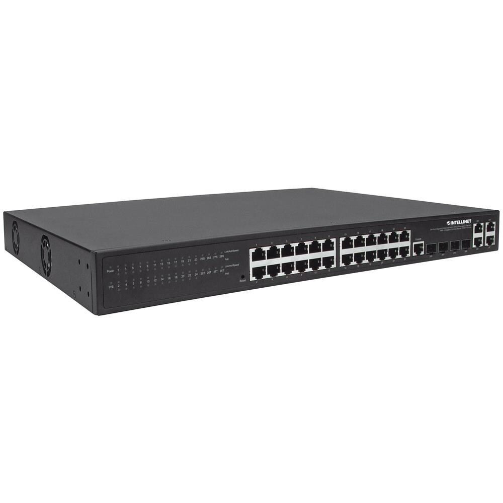 ver Switch 24p. Gigabit Ethernet Poe+ Con 4p. Gigabit Combo Base-t / sfp Nero - Foto 3