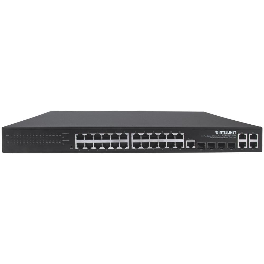 ver Switch 24p. Gigabit Ethernet Poe+ Con 4p. Gigabit Combo Base-t / sfp Nero - Foto 1