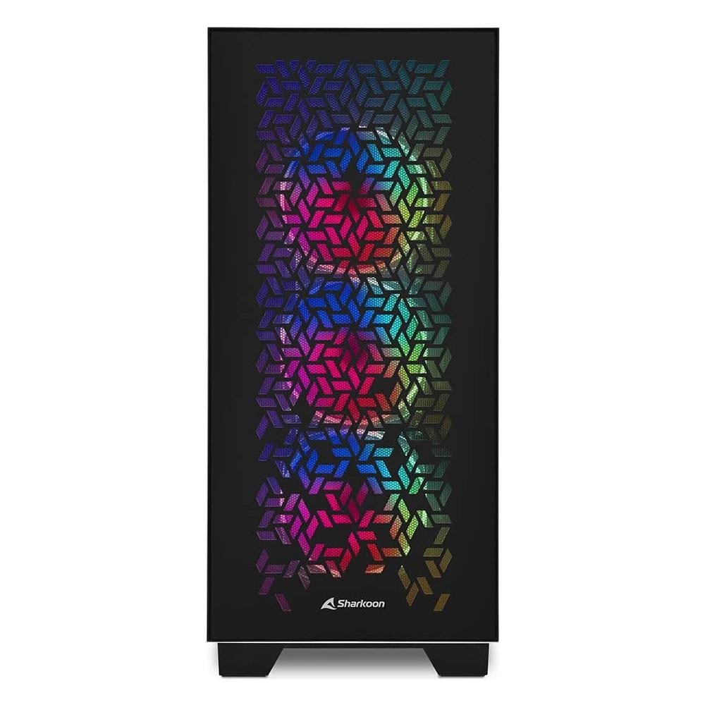 Case Elite Shark Tower ATX / EATX / micro ATX / Mini-ITX 2 Porte USB 3.0 1 Porta USB 3.1 Colore Nero (Finestrato) - Foto 2