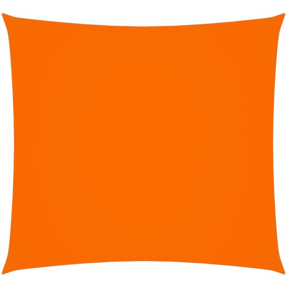 Vela Parasole in Tela Oxford Quadrata 3,6x3,6 m Arancione - Foto 1