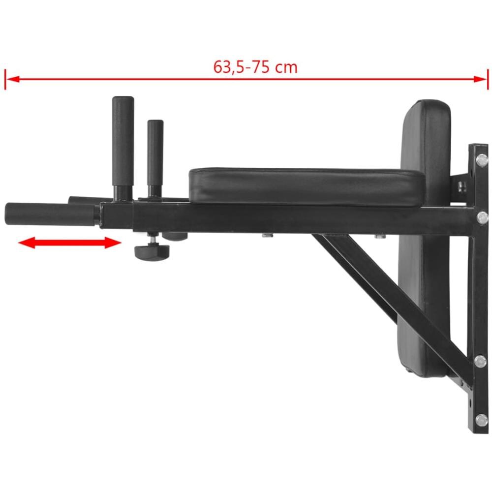 Stazione Di Allenamento Per Dip A Parete Nero - Foto 6