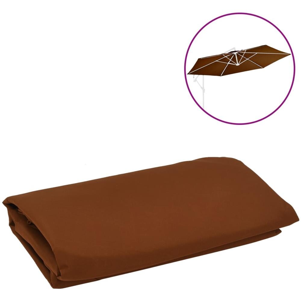 Telo di Ricambio per Ombrellone Grigio Terracotta 350 cm - Foto 1