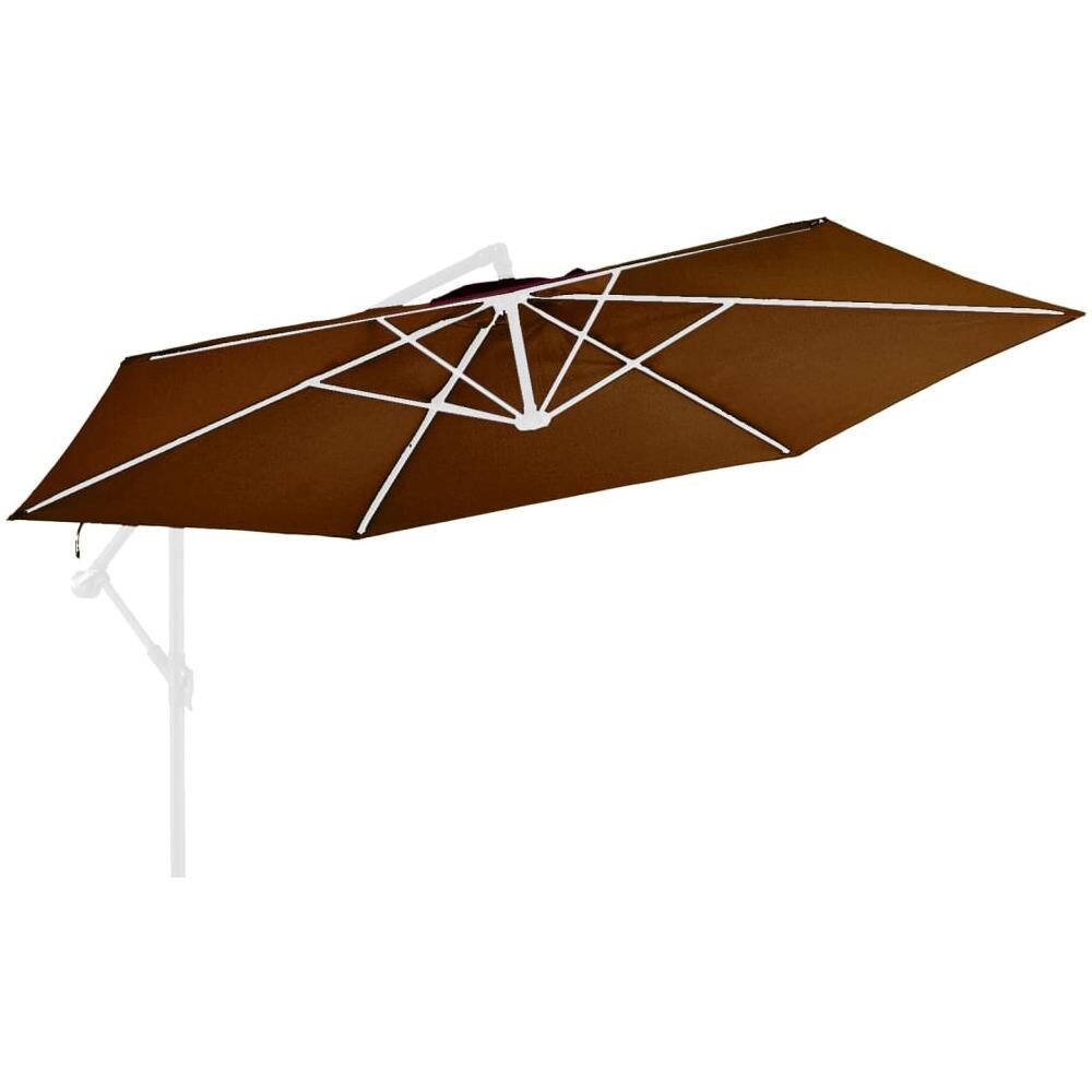 Telo di Ricambio per Ombrellone Grigio Terracotta 350 cm - Foto 2