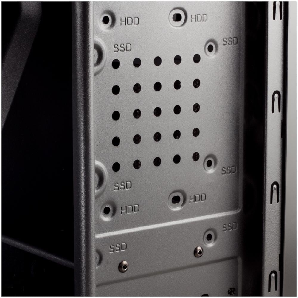 Case Middle Tower ATX / Micro-ATX 2 Porte USB 2.0 Colore Nero  - Foto 2