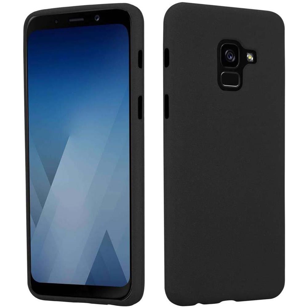 Custodia Compatibile Con Samsung Galaxy A8 2018 In Frost Nero - Coperchio Protettivo In Silicone Tpu Flessibile - Foto 8