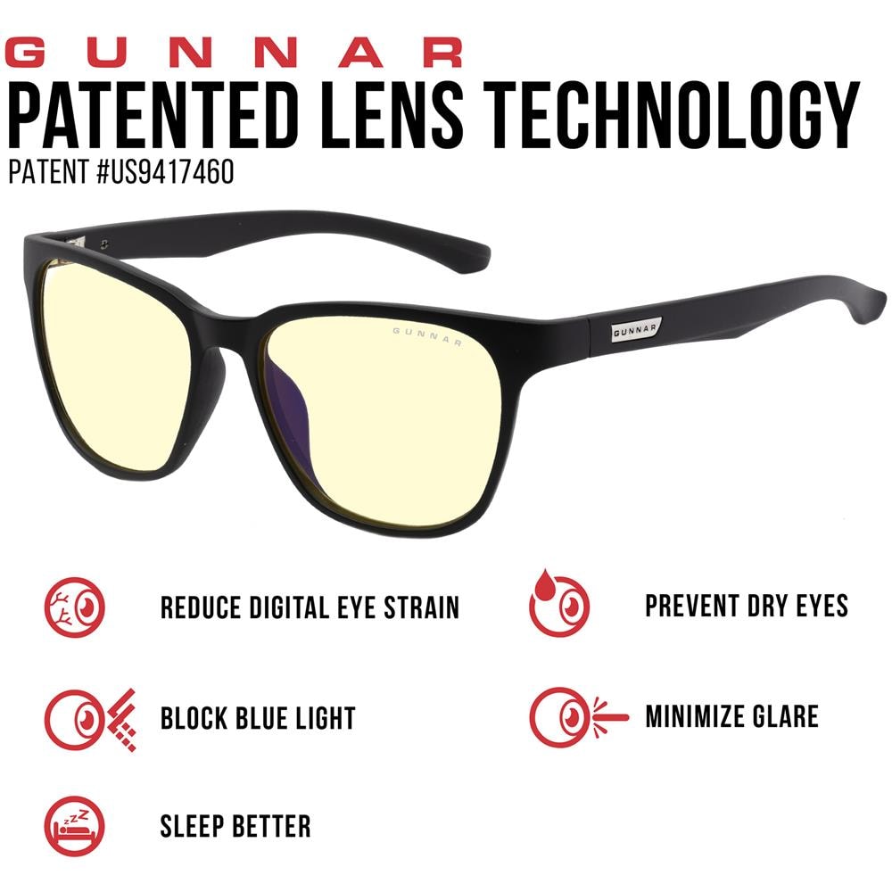 Occhiali Videogiochi E Computer | Modello: Berkeley, Cornice: Onyx, Lenti: Ambra | Luce Blu Bloccanti | Lente Brevettata | 65% Luce Blu E 100% Uv Luce Protezione - Foto 6