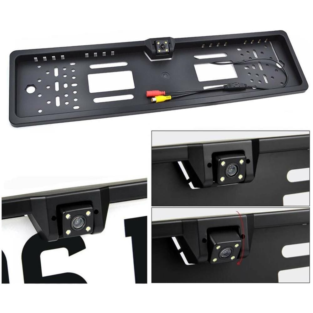 Portatarga Telecamera Retromarcia Auto Retrocamera 4 Led Infrarossi Da Targa - Foto 2