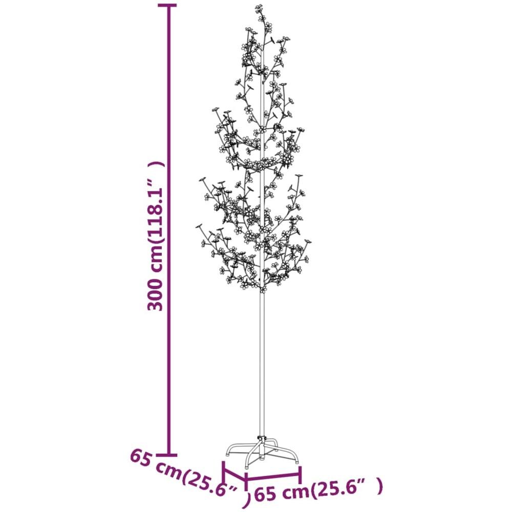 Albero di Ciliegio con 368 LED Bianco Caldo 300 cm - Foto 7
