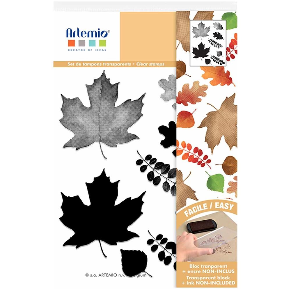 Timbri Trasparenti Foglie Acquerellate - Foto 1