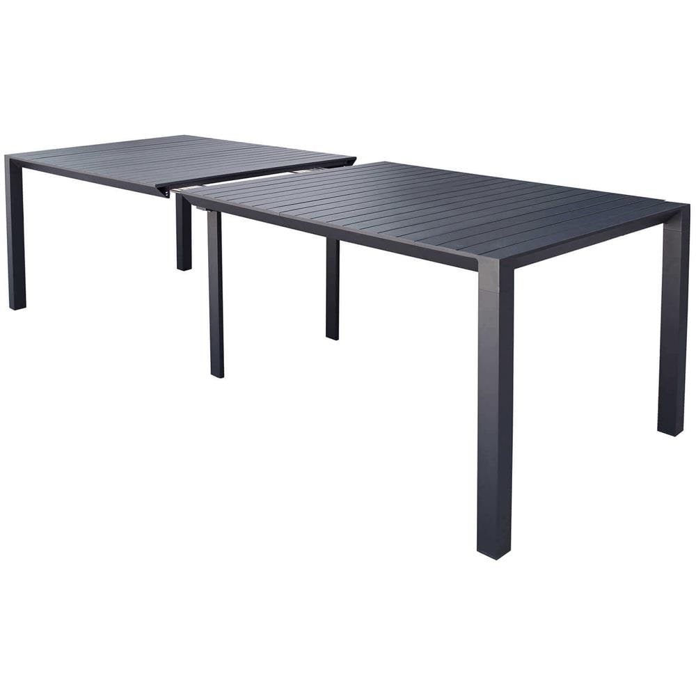 Arizona - Set Tavolo In Alluminio Cm 100 X 51,50/104/156/208/260 X 74 H Con 10 Poltrone Lotus - Foto 2