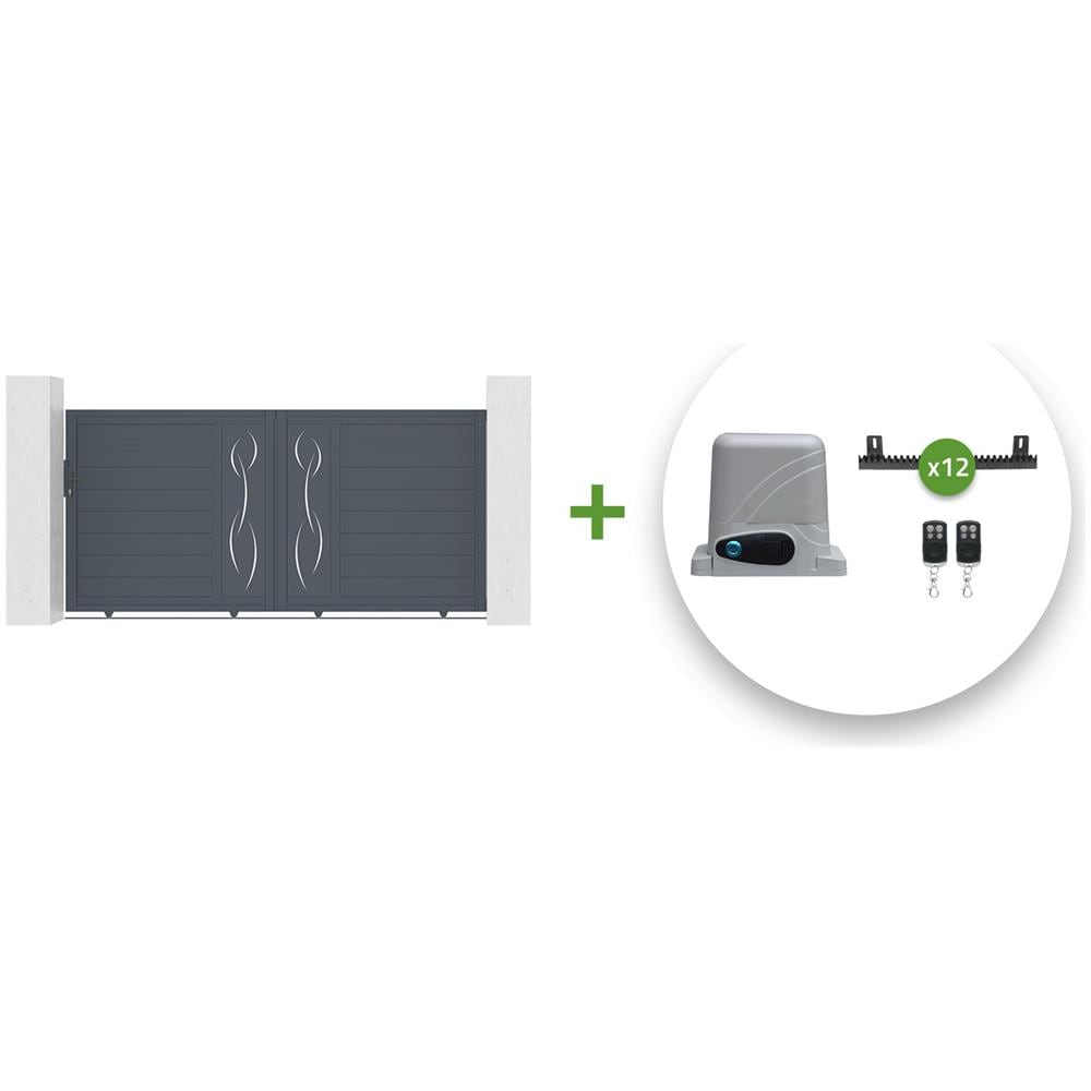 Cancello Elettrico Scorrevole 3m Grigio Life H. 140 + Ranger C300 - Foto 1