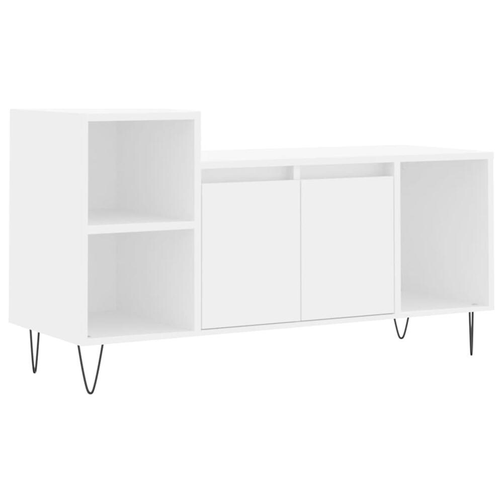Mobile Porta Tv Bianco 100x35x55 Cm In Legno Multistrato - Foto 2