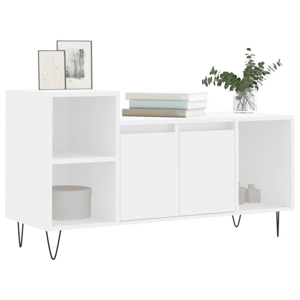 Mobile Porta Tv Bianco 100x35x55 Cm In Legno Multistrato - Foto 3