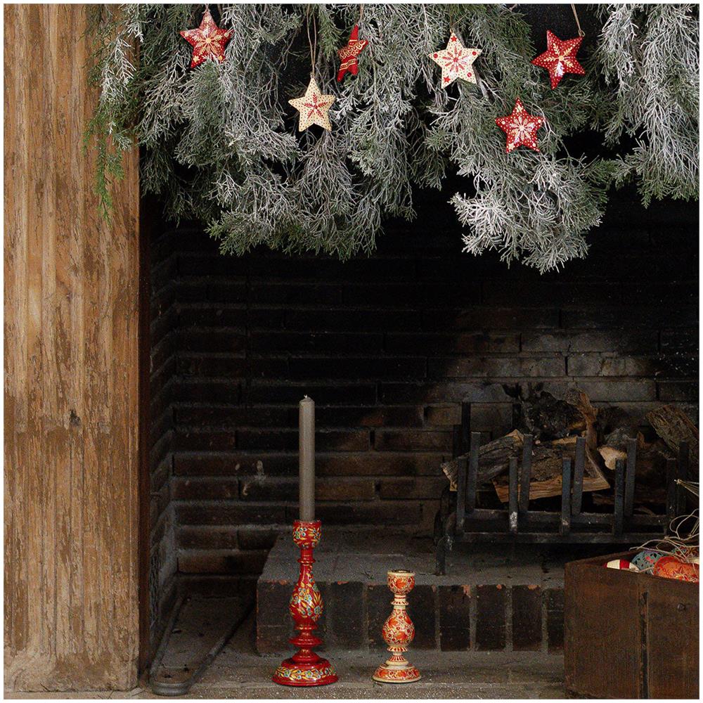 Set Di 6 Stelle Natalizie In Cartapetra Per Appendere Il Pattern Focon - Foto 2