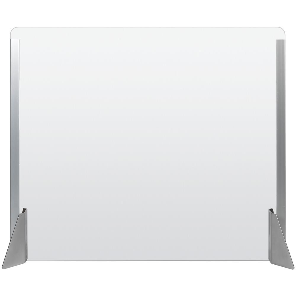 Schermo Protettivo Parafiato Senza Feritoia Per Banconi E Scrivanie - 660x560 Mm - Foto 2