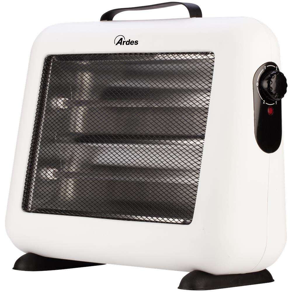 Riscaldatore Elettrico al Quarzo AR444 con 2 Livelli Potenza 800 W Adatto per Stanze 25 m³ Colore  Bianco  - Foto 2