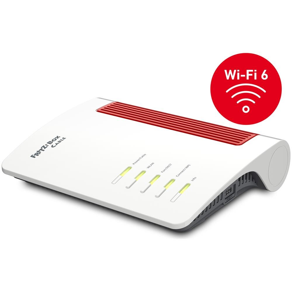 FRITZ!Box 6660 Cable router wireless Gigabit Ethernet Dual-band (2.4 GHz / 5 GHz) Bianco - Foto 2