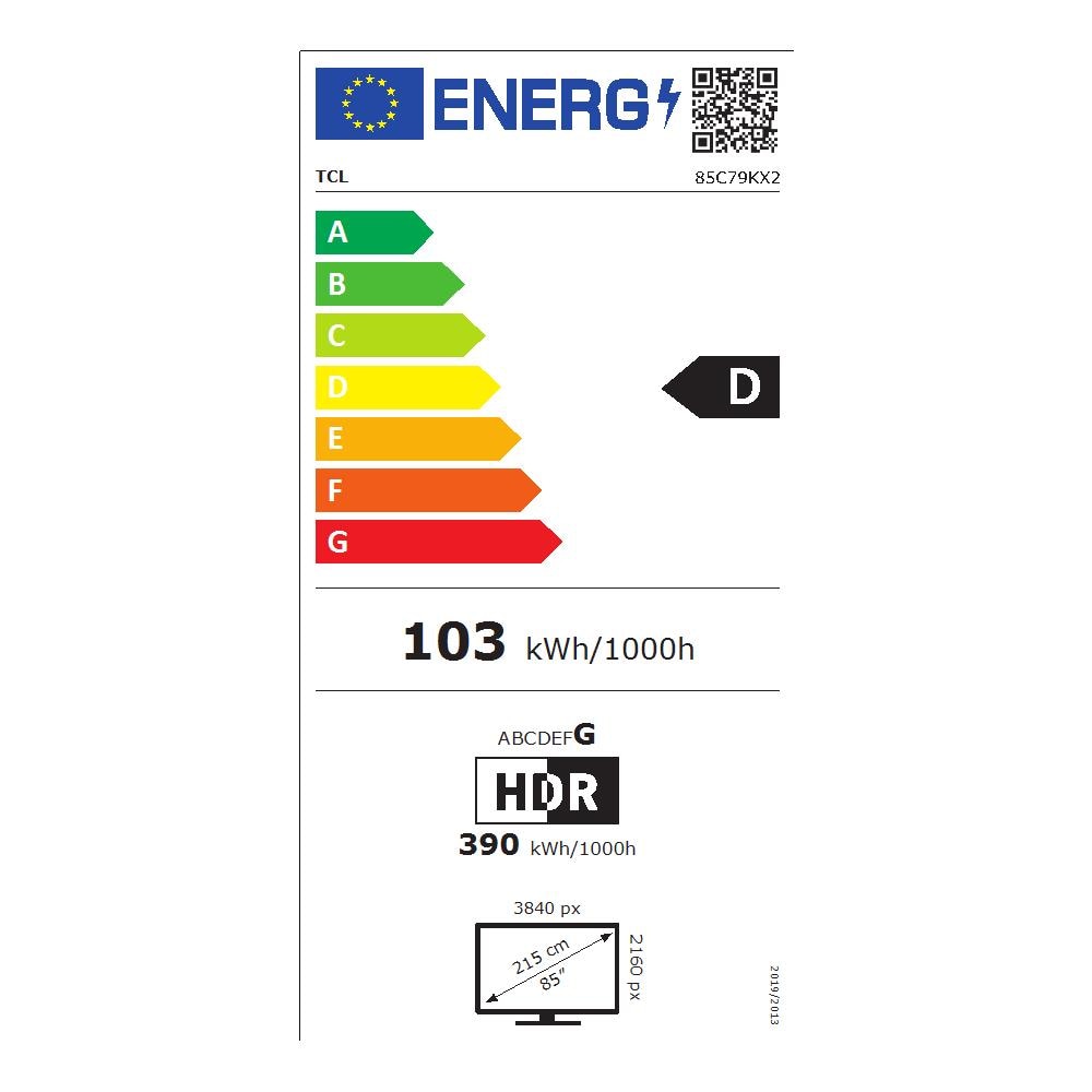 TV LED H. 264. H. 265. MPEG2 85" 85C79K Smart TV Android TV - Foto 2