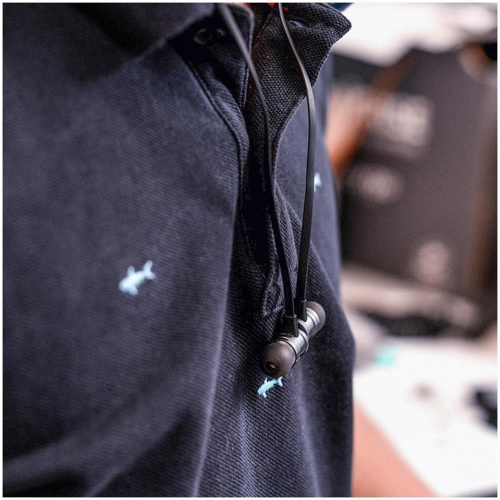 Auricolari In-ear Bluetooth Magnetici Telecomando + Microfono Nero - Foto 10