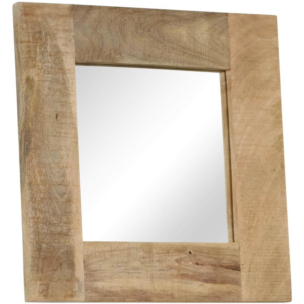 Specchio In Legno Massello Di Mango 50x50 Cm - Foto 1