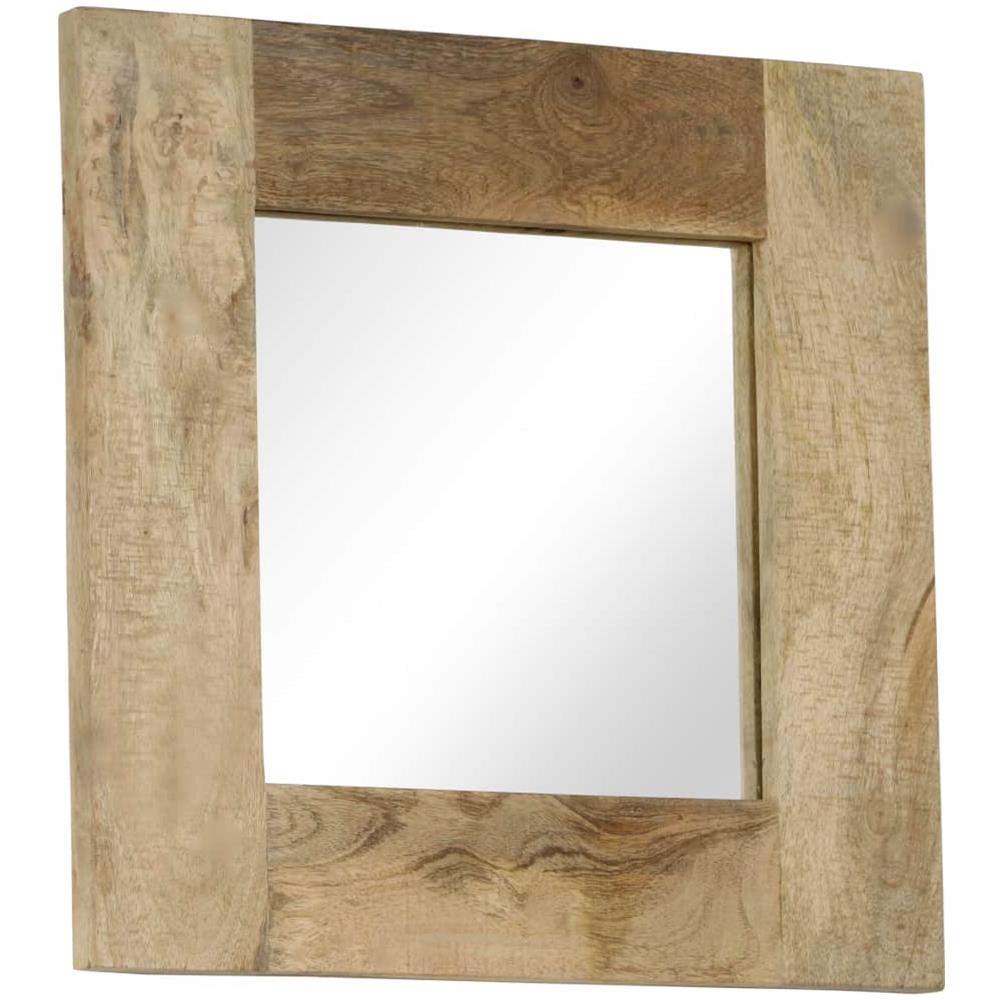 Specchio In Legno Massello Di Mango 50x50 Cm - Foto 7