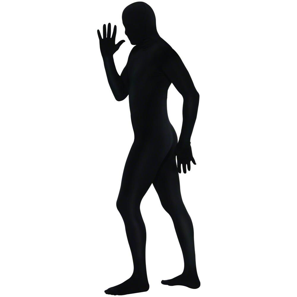 Costume Nero Seconda Pelle Per Adulti - Taglia: L - Foto 2