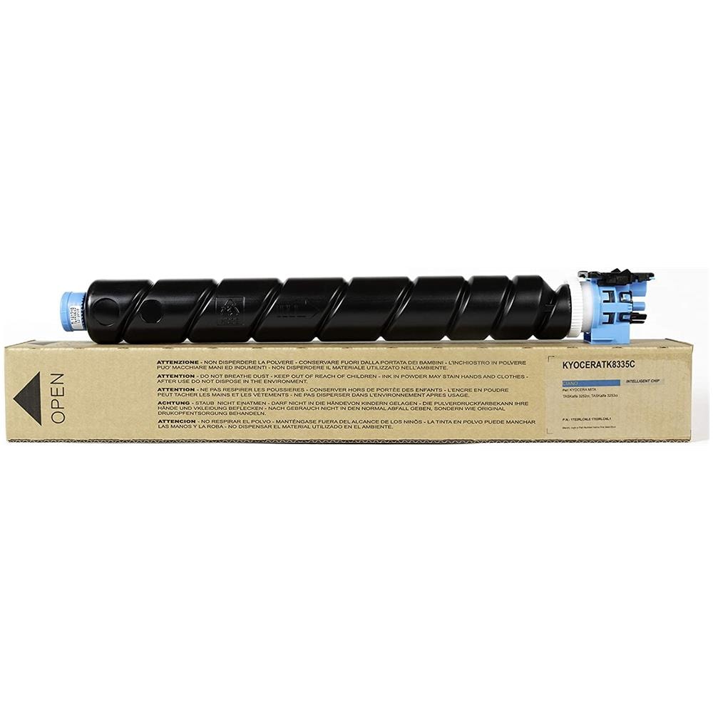TONER COMPATIBILE - Kyocera Tk-8335c Ciano 1t02rlcnl0 1t02rlcnl1 Per Taskalfa 3252ci, Taskalfa 3253ci Fornito Di Intelligent Chip Capacità 15000 Copie Made In Italy - Foto 1