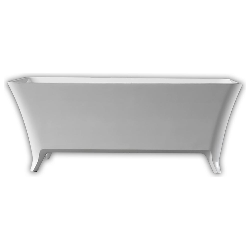 Vasca Da Bagno Free Standing Hannah In Artificial Stone Bianco Opaco - Foto 1