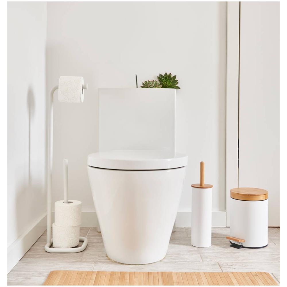 Porta Carta Igienica Nero, Metallo, - Foto 5