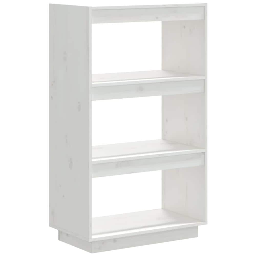 Libreria / divisorio Bianco 60x35x103cm In Legno Massello Di Pino - Foto 2