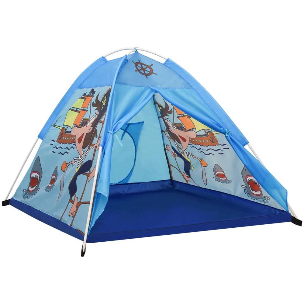 Tenda Da Gioco Per Bambini Blu 120x120x90 Cm - Foto 2