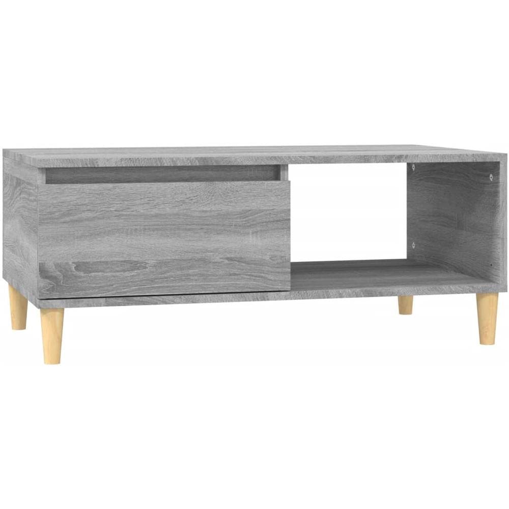 Tavolino Salotto Grigio Sonoma 90x50x36,5 Cm Legno Multistrato - Foto 2