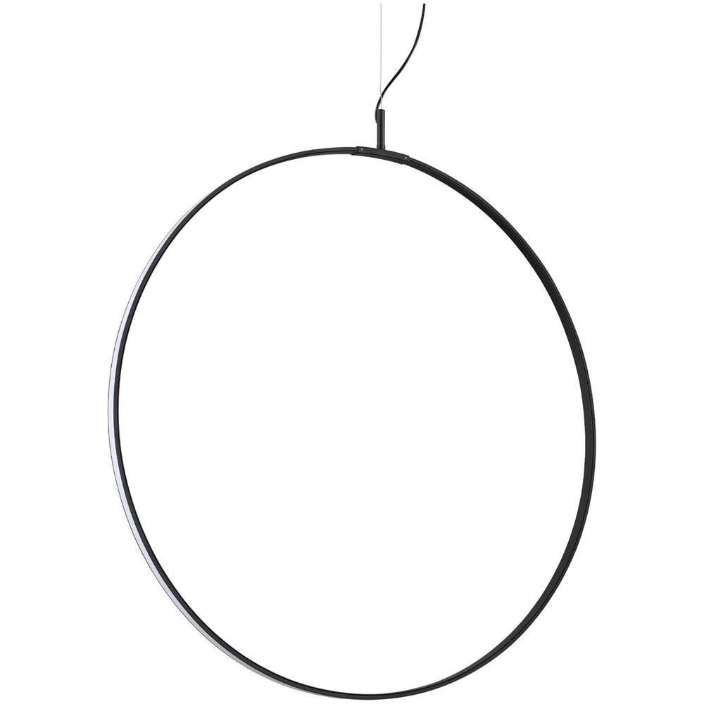 Lampada A Sospensione Nero L 745 X H Min 1070 - Max 2820 X P 160 Mm - Foto 1