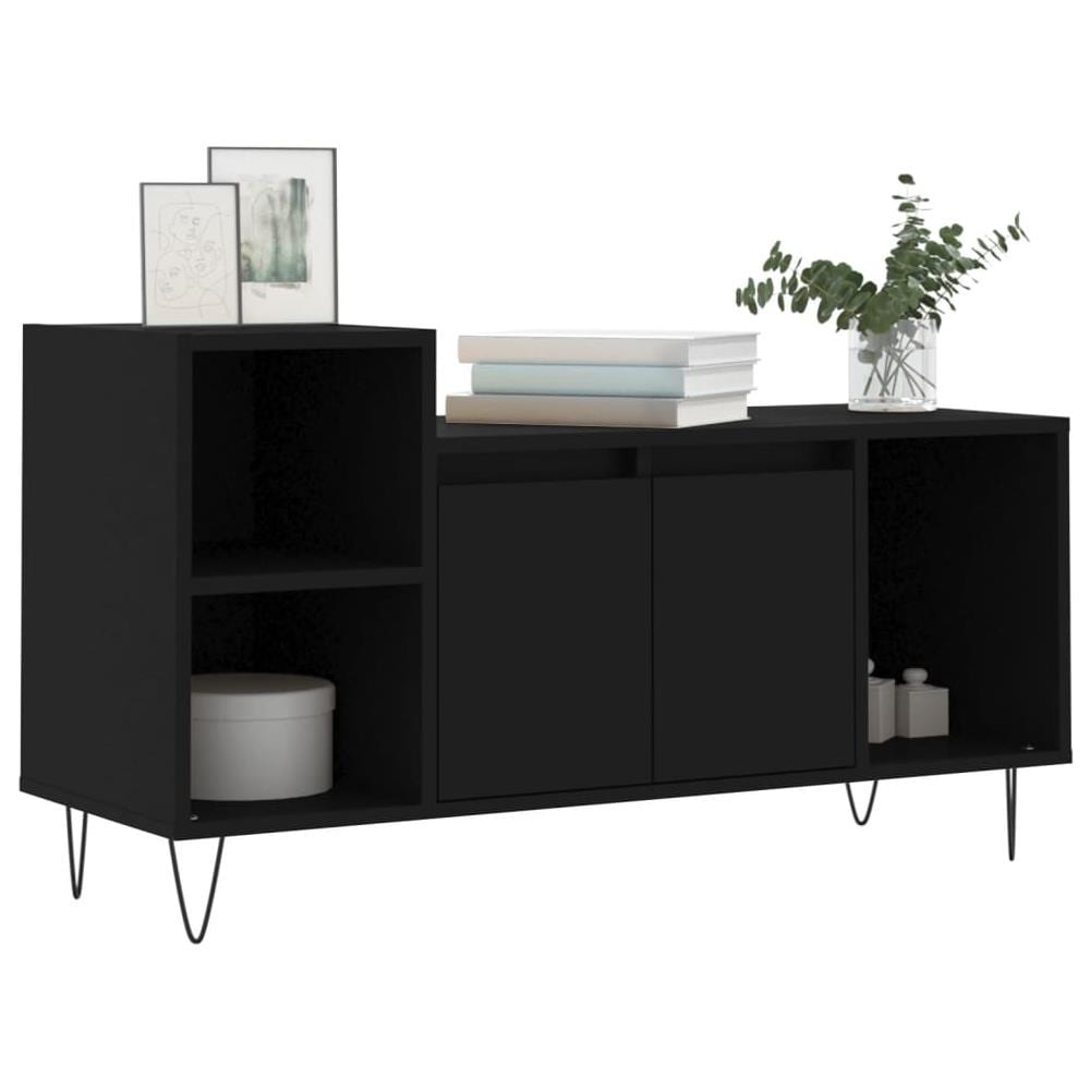 Mobile Porta Tv Nero 100x35x55 Cm In Legno Multistrato - Foto 3