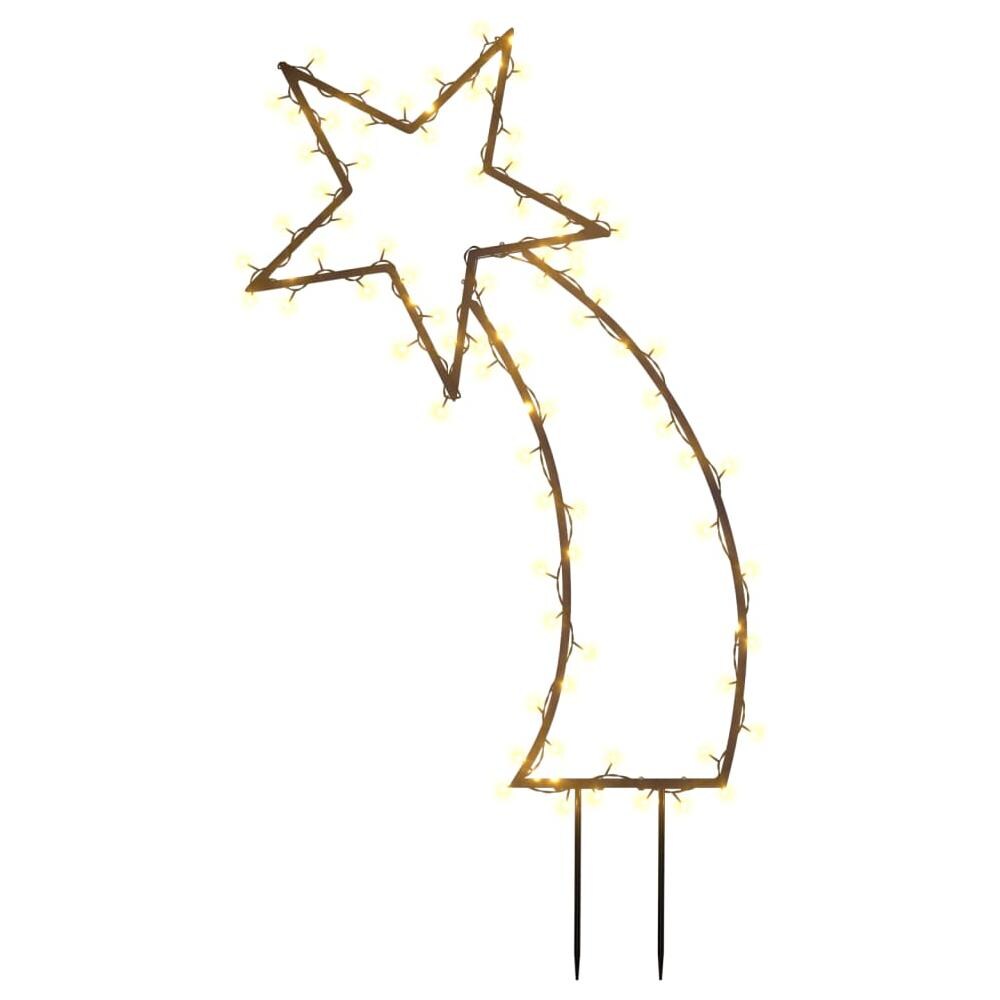 Luce Decorativa Natale Con Picchetti Stella Cadente 80led 62cm - Foto 2