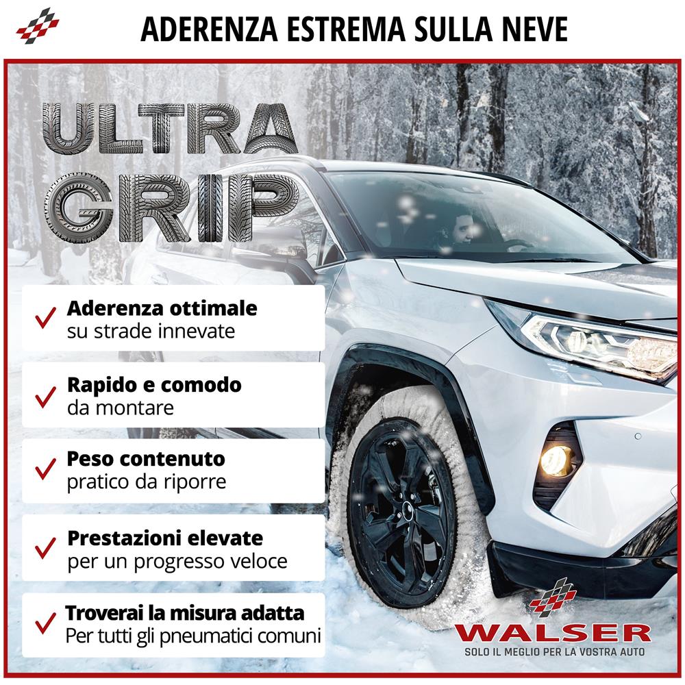 Catene Da Neve Premium Alternative Ultra Grip S, Catene Da Neve In Tessuto, Calze Da Neve Set Di 2 Bianco - Foto 2