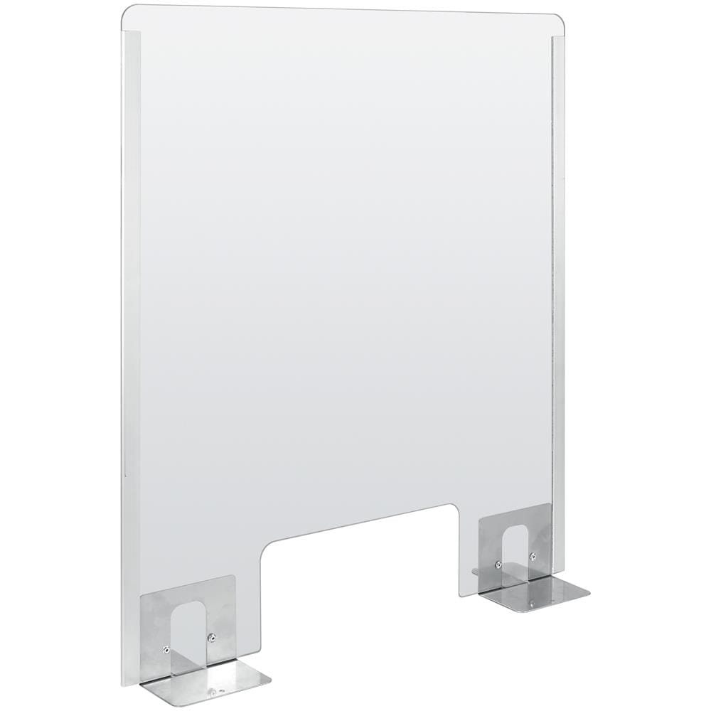 Schermo Protettivo Parafiato Con Feritoia Per Banconi E Scrivanie - 660x760 Mm - Foto 1