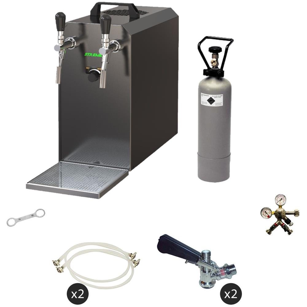 Kit Completo Spillatrice Birra Stream 50 Con Raffreddatore A Secco A 2 Linee 50 L /h - Foto 1