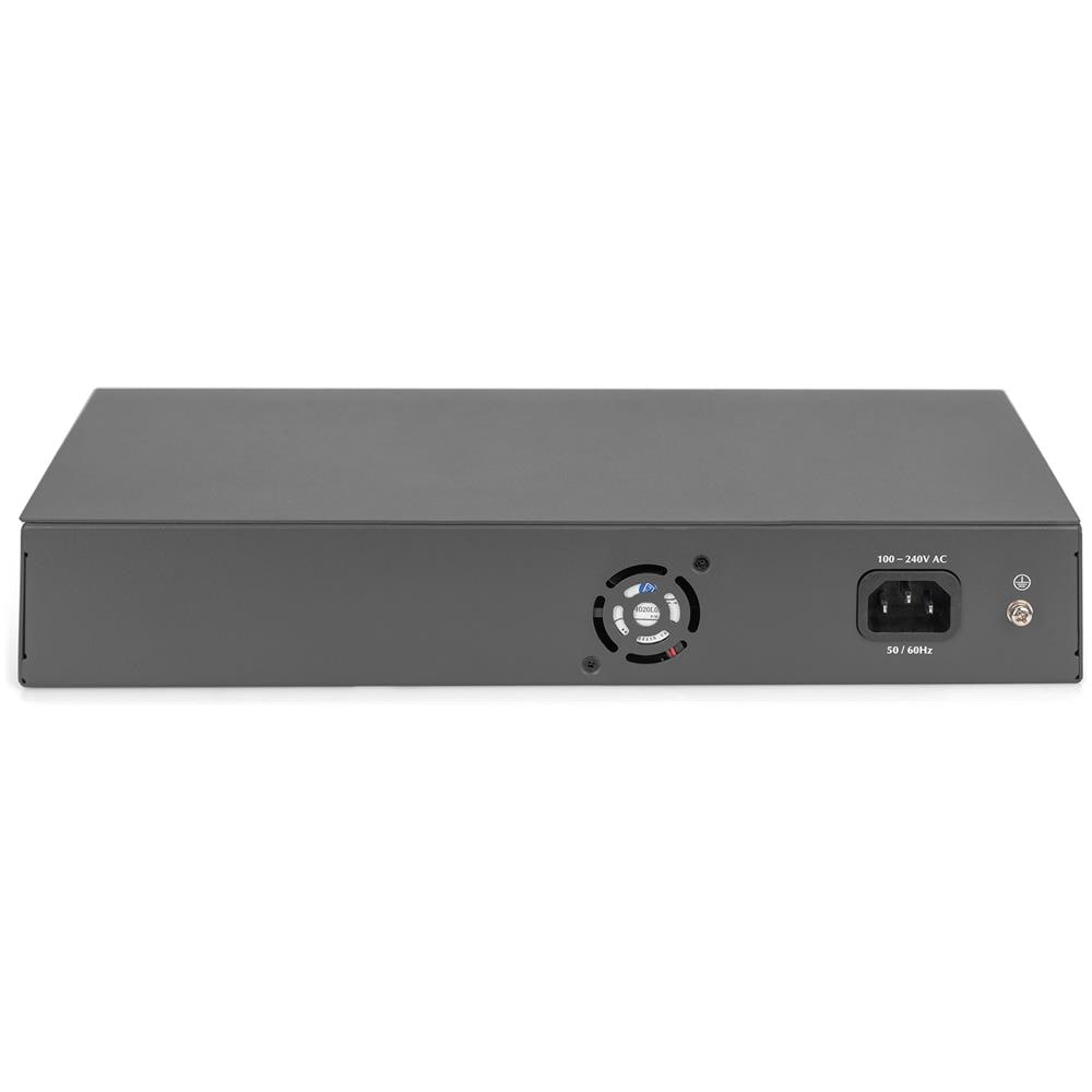 Switch PoE Fast Ethernet a 24 porte, 2 uplink Gigabit (RJ45/SFP) - Foto 4