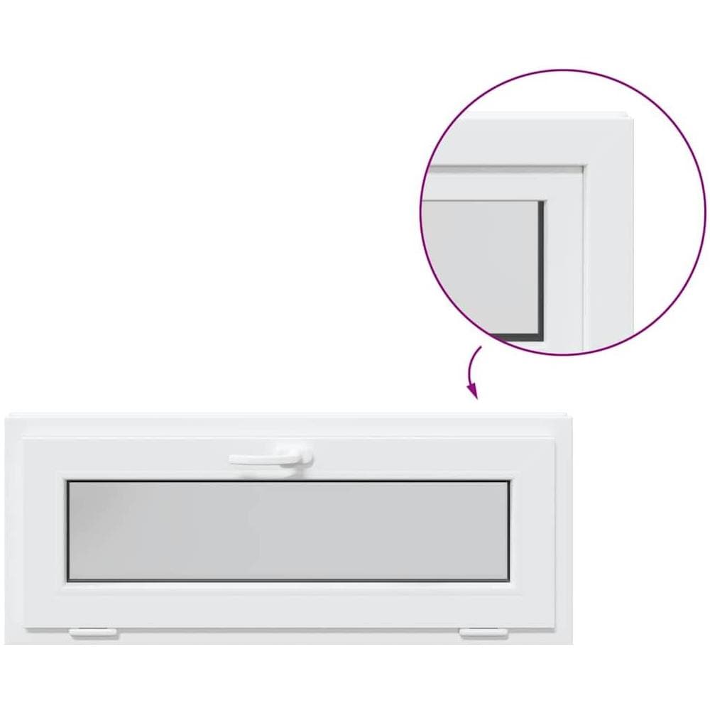 Finestra Seminterrato RISOR 110x40 cm Tilt 3 Vetri Bianco - Foto 1