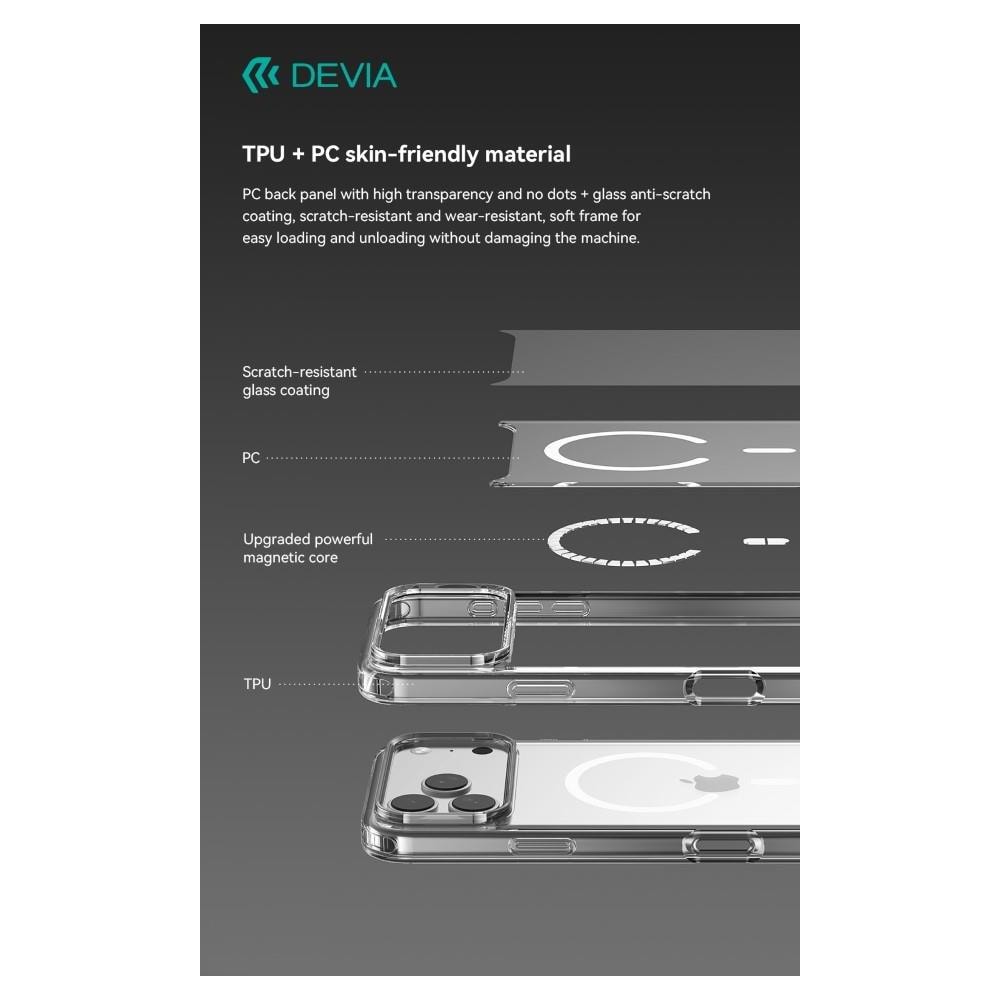 Custodia antiurto Mag Safe trasparente per iPhone 17 Pro Max - Foto 2