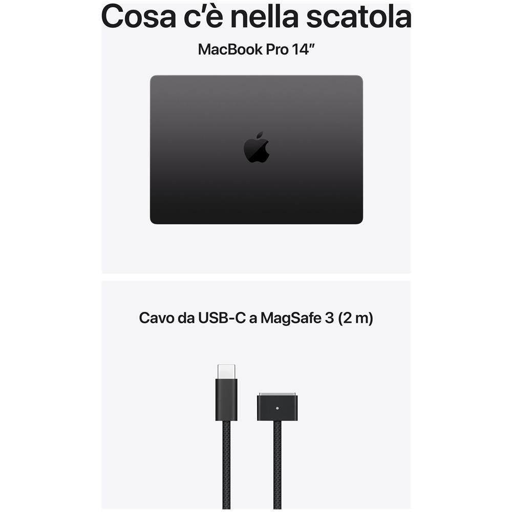 MacBook Pro 14" M5 Max chip 18-core CPU 32-core GPU, 36GB, 2TB SSD - Nero siderale - Foto 9
