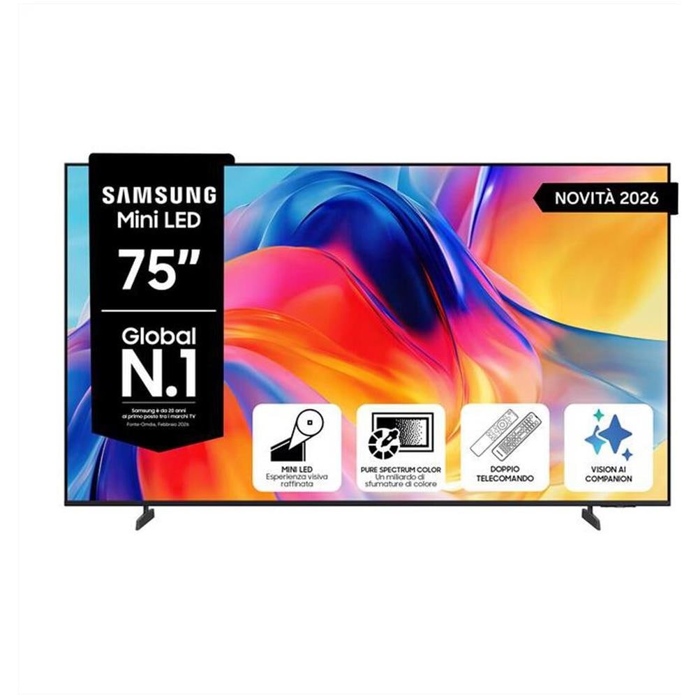 TV Mini LED, SMART TV, 75 ", Mini LED, Processore Mini LED Processor 4K, Titan Black, Classe F - Foto 1