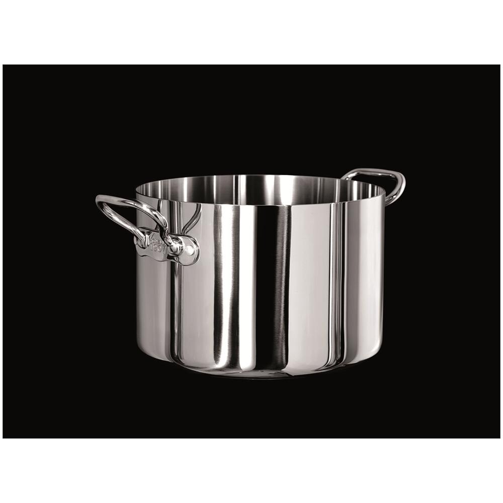 Casseruola Alta Alu-inox 1907 Per Induzione Con Due Maniglie Inox - Diametro Cm 36 - Altezza Cm 22-capacità Lt 20,5 - Foto 1