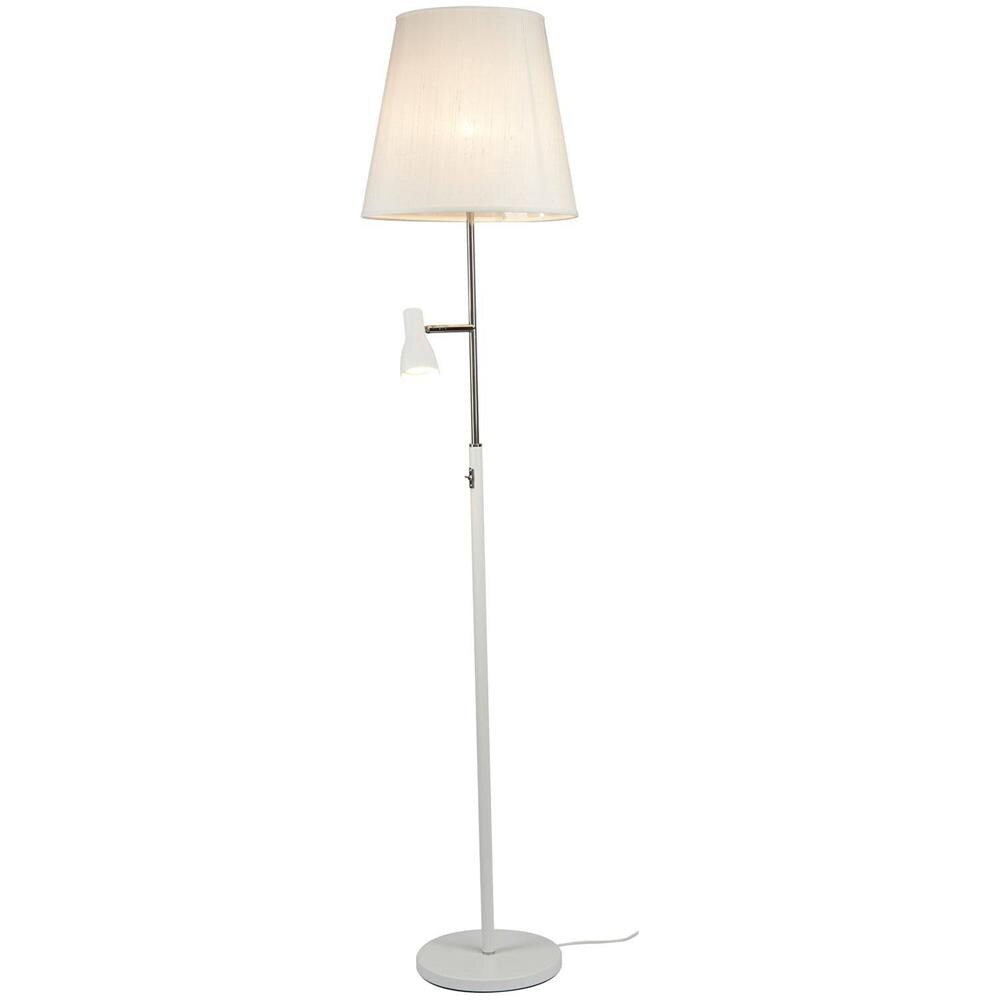 Belid Costello - Lampada Da Terra 2 Luci Bianco Opaco, Attacco E27 - Foto 2