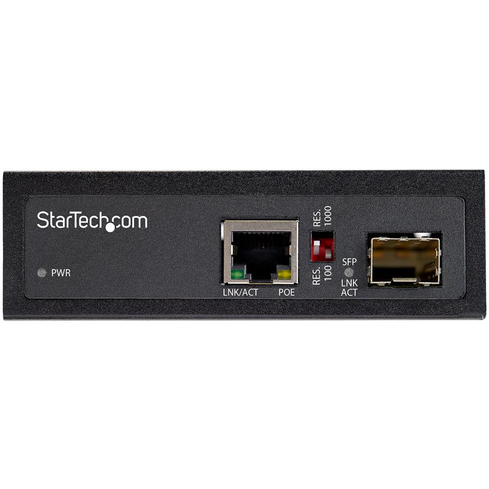 Media converter fibra a Ethernet 60W - Convertitore gigabit fibra ottica rame per uso industriale - PoE+ Media converter fibra multimodale /monomodale - SFP a RJ45 - IP-30 / - 40 to +75°C - Foto 2