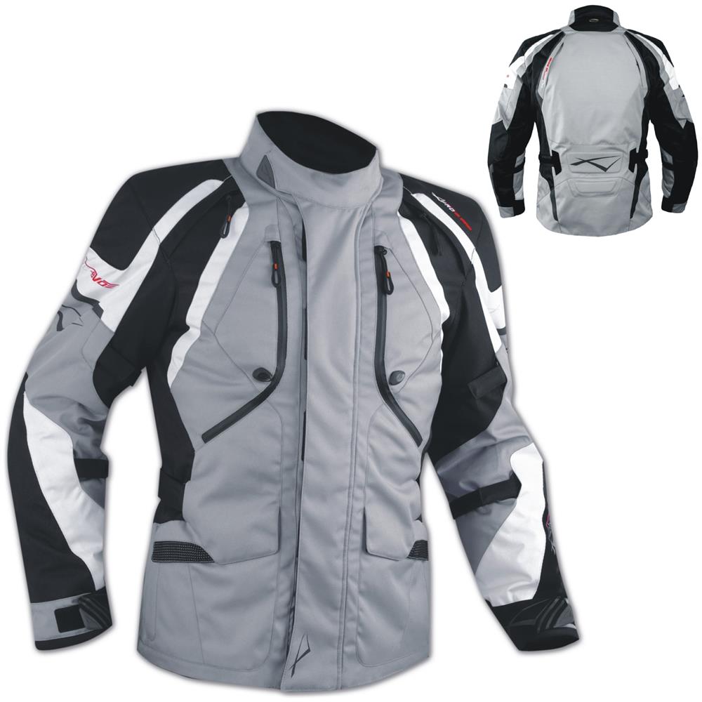 Giacca Offroad Enduro Moto Turismo Impermeabile Tessuto Protezioni Nero M - Foto 1